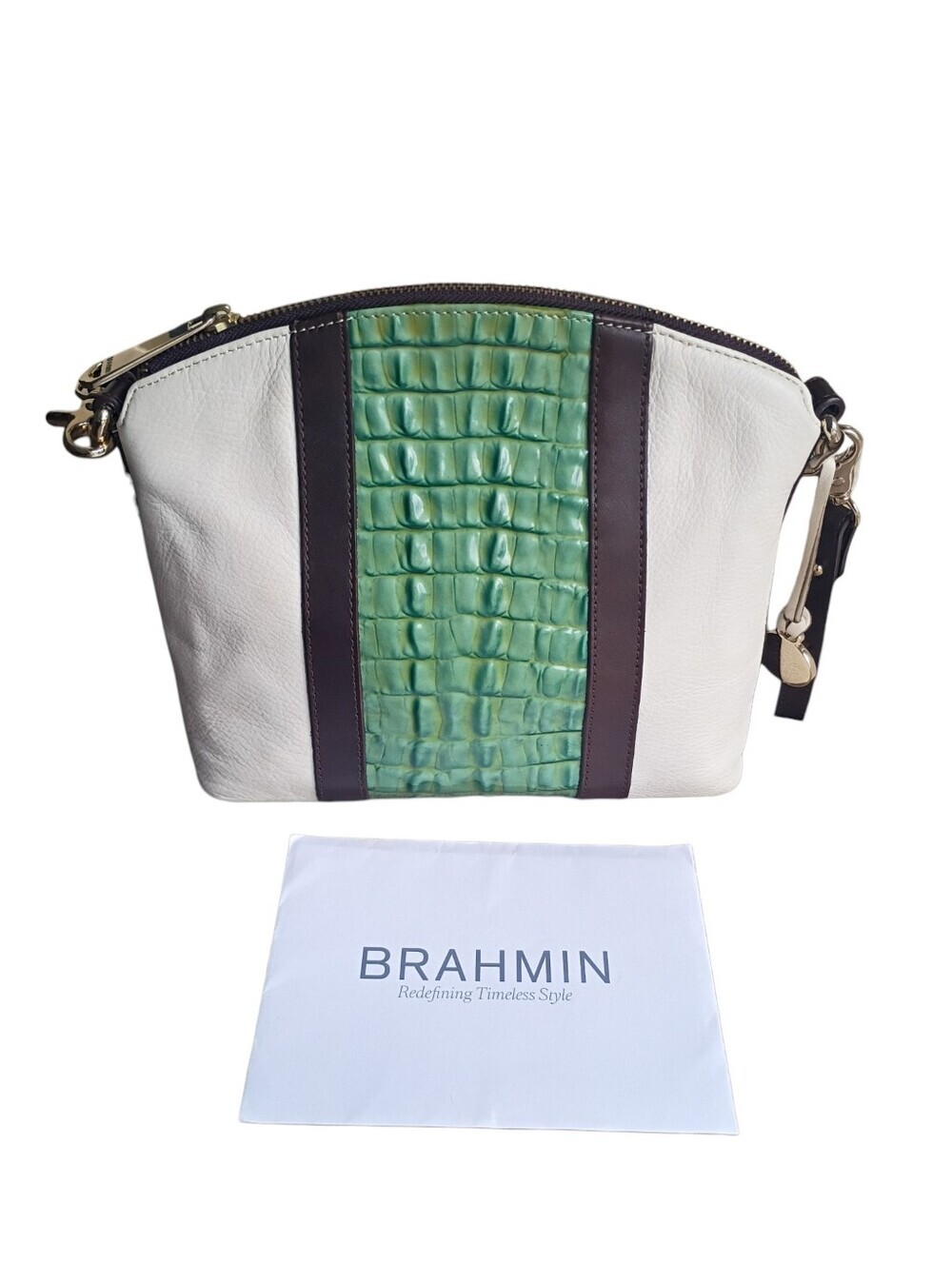 Brahmin Mini Duxbury Baltik Blue Lady Vineyard Crossbody Bag